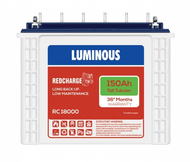 Luminous ECO 18000 150Ah Tall Tubular Solar Battery