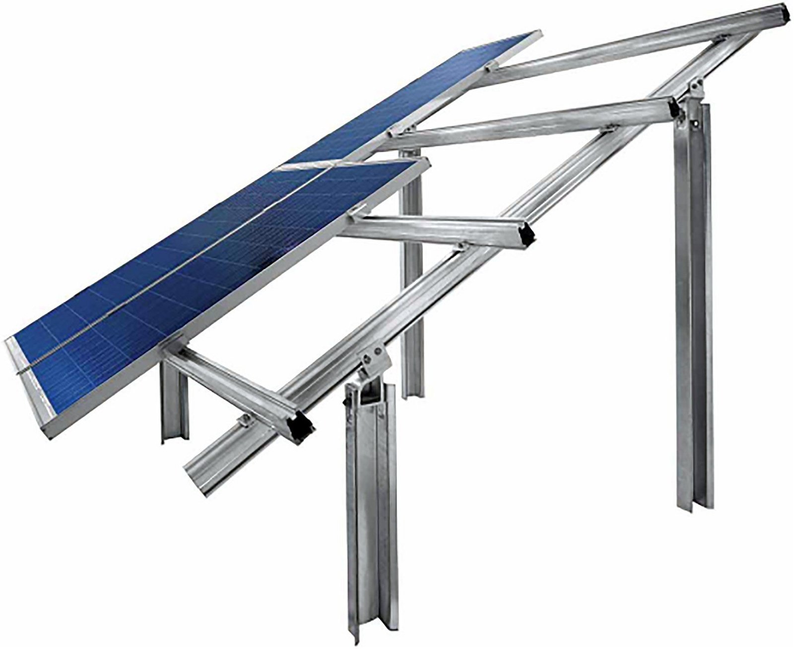 GI Rooftop Solar Panel Mounting Structure